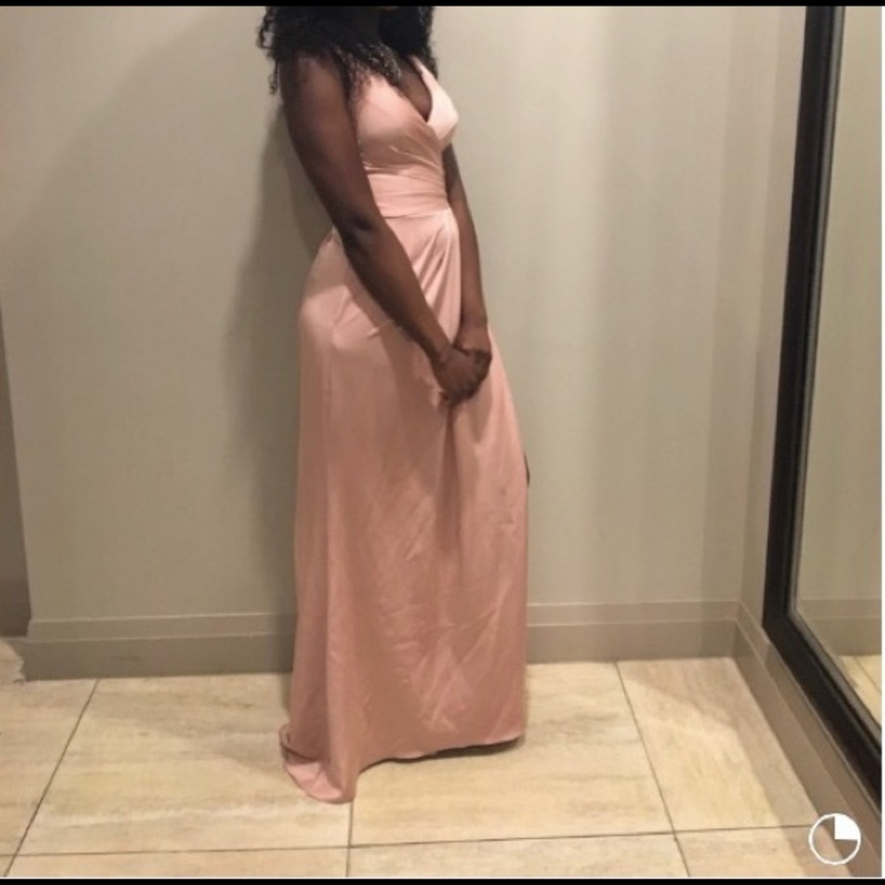 Beautiful pink prom dress